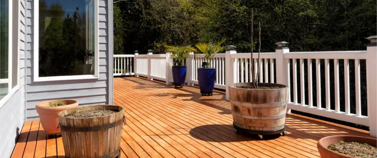 Deck staining image